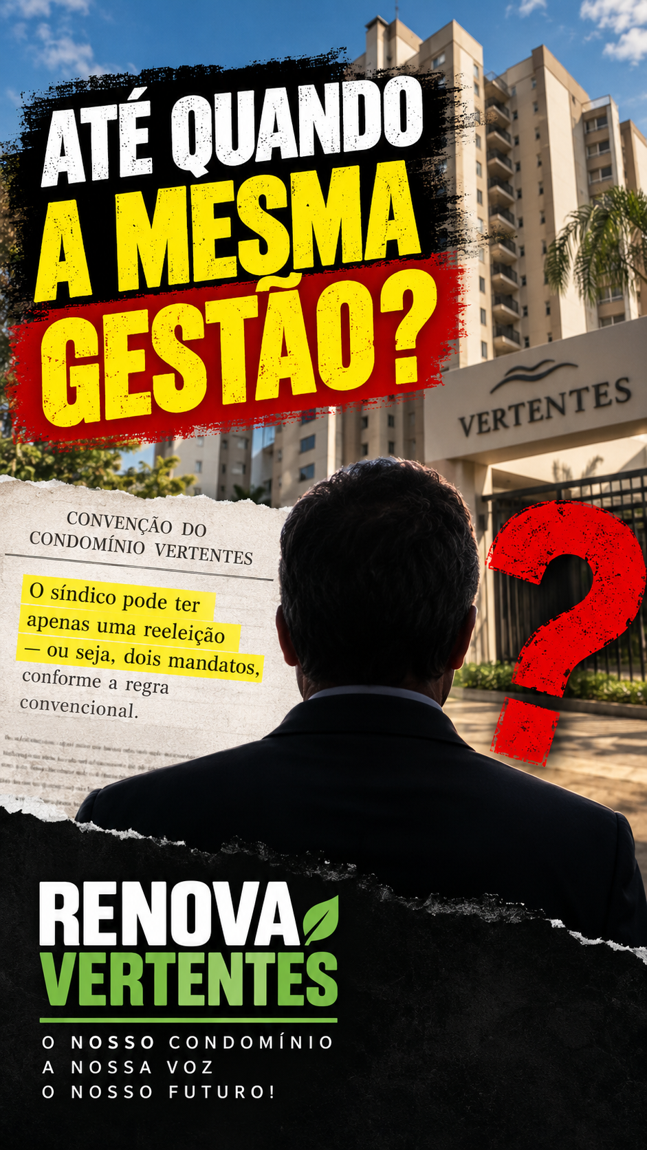 Até quando a mesma GESTÃO? 5º MANDATO consecutivo? 🤔